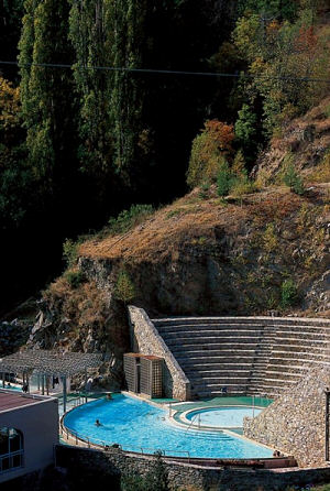 The hot thermal baths at the St Thomas spa